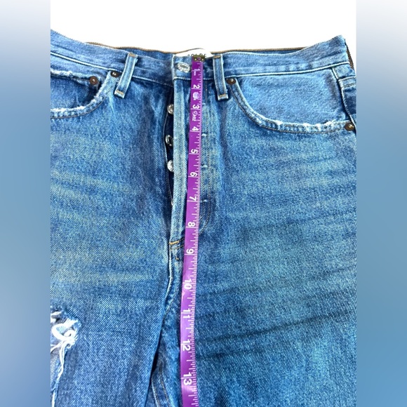 Agolde Womens 90s Loose Fit Jean Portal Button Fly High Rise Medium Wash Size 25 - Picture 5 of 9